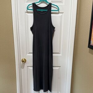 Aerie Ribbed High Neck Dress